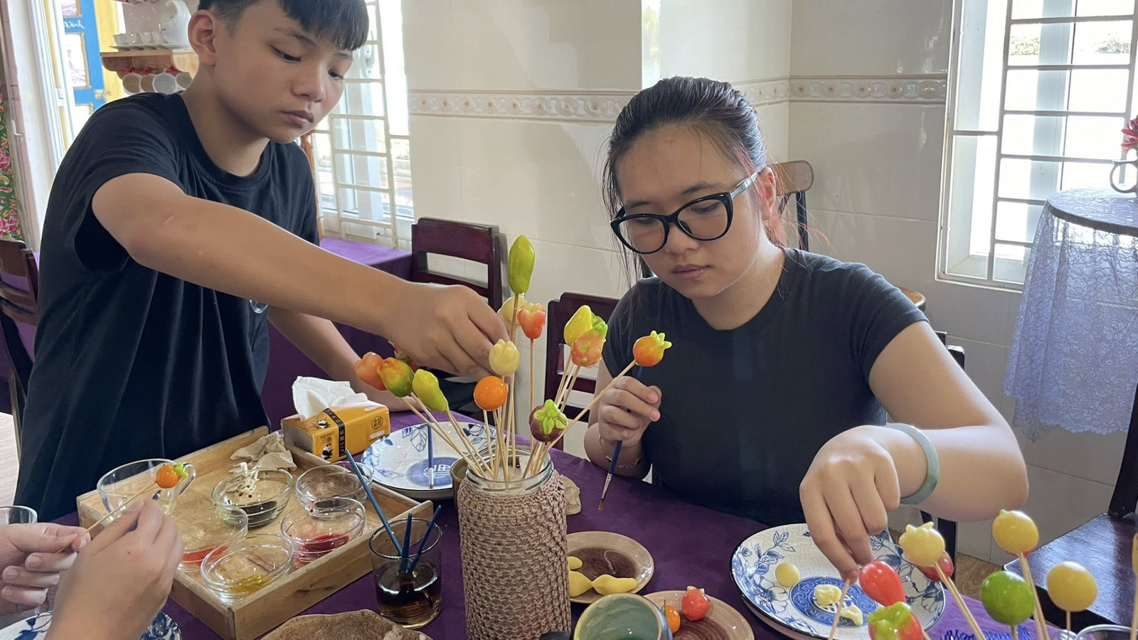 Trải nghiệm làm bánh trái cây đậu xanh  (2)